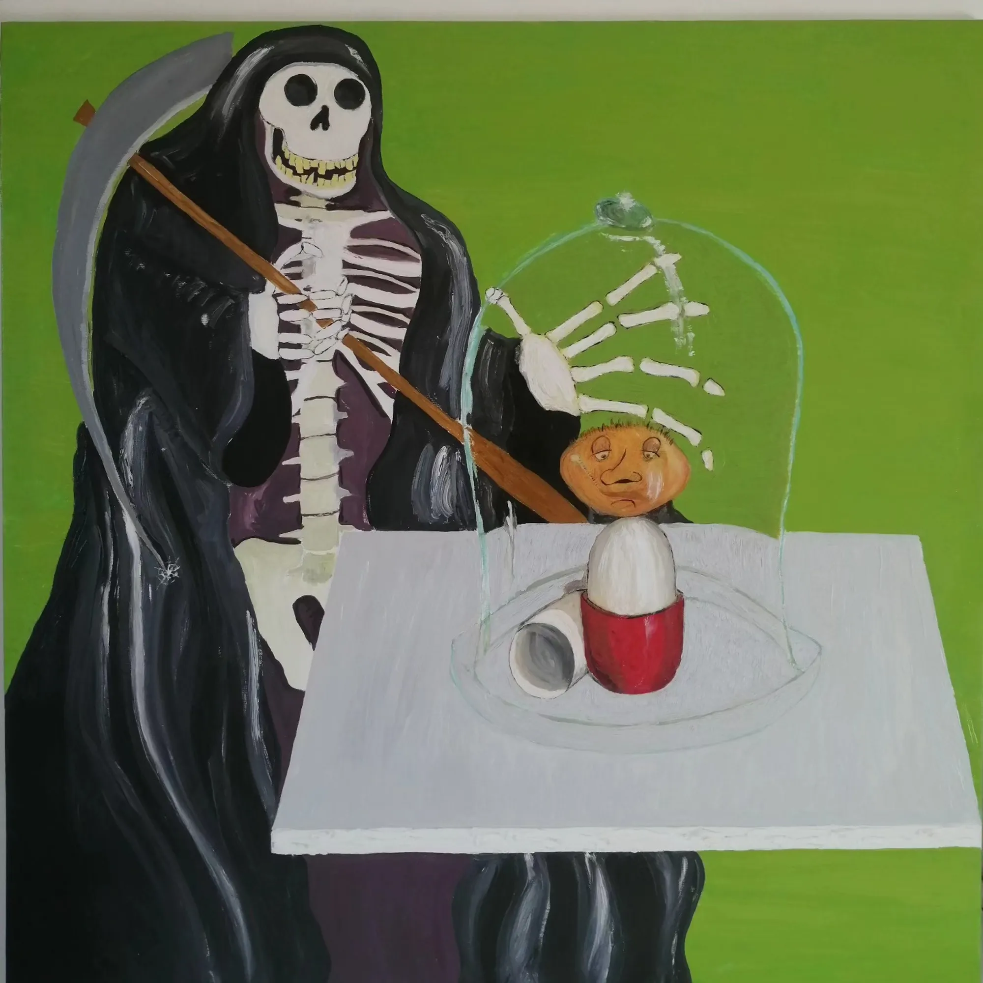 Deep Pression, mixed media painting by Federico Carminati, 2024