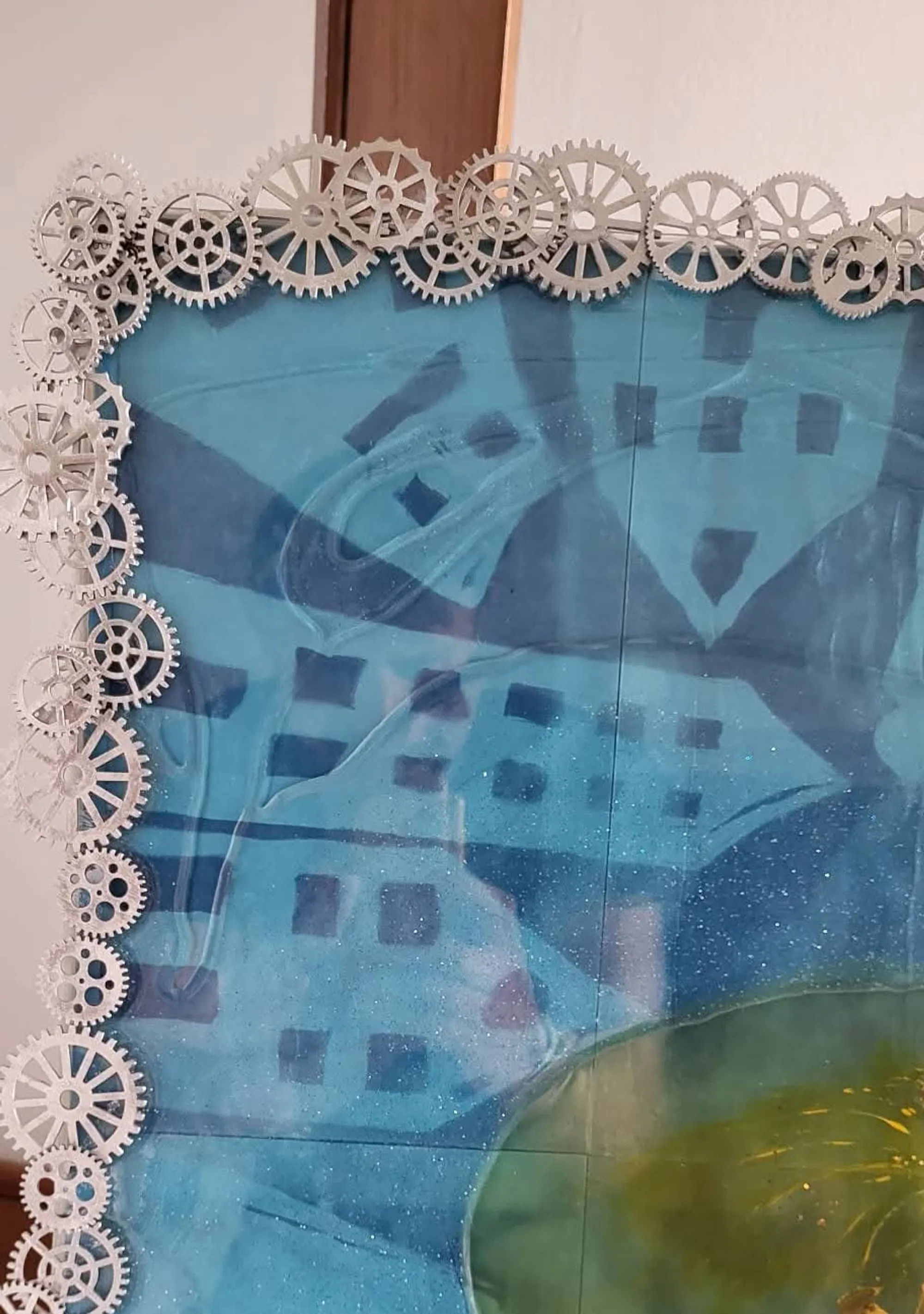 Detail of Paese mentale la sera (2)